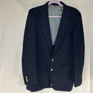 Cricketeer‎ Season Skipper Blazer Men’s 42 Navy Wool Sport Coat Gold Button